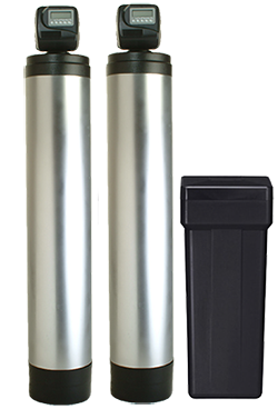 WHOLE HOME FILTRATION PACKAGE : 1.5 CLACK WATER SOFTENER & 1.0 CLACK ACTIVATED CARBON TANK w/SHROUD